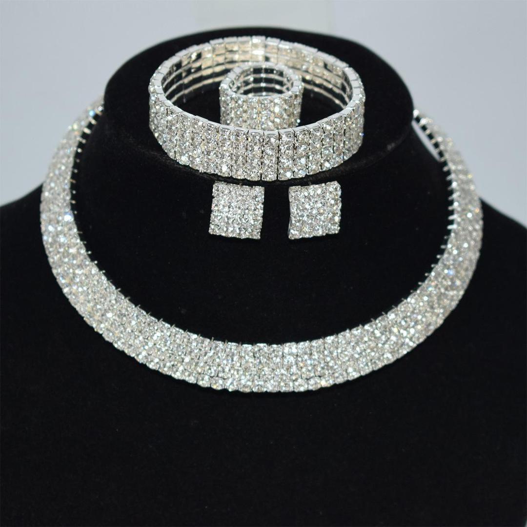 Europe and the United States cross-border diamond necklace earrings ring bracelet