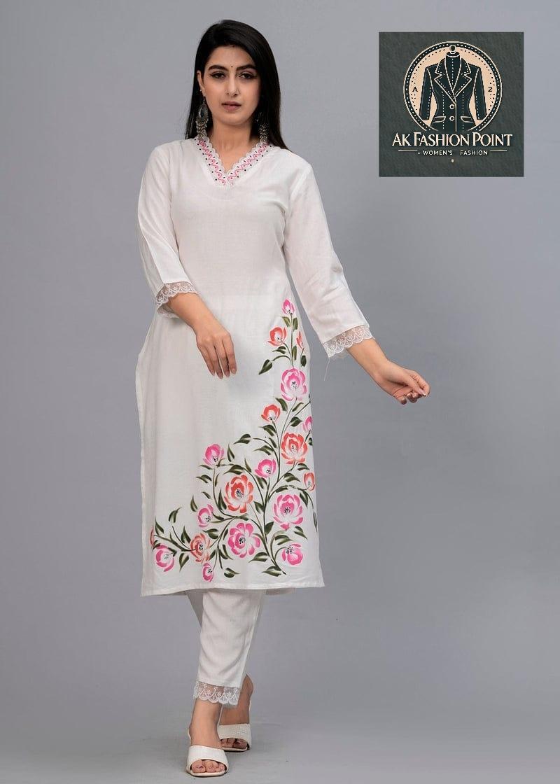 3 Pcs Women Stiched Emboidered Suit