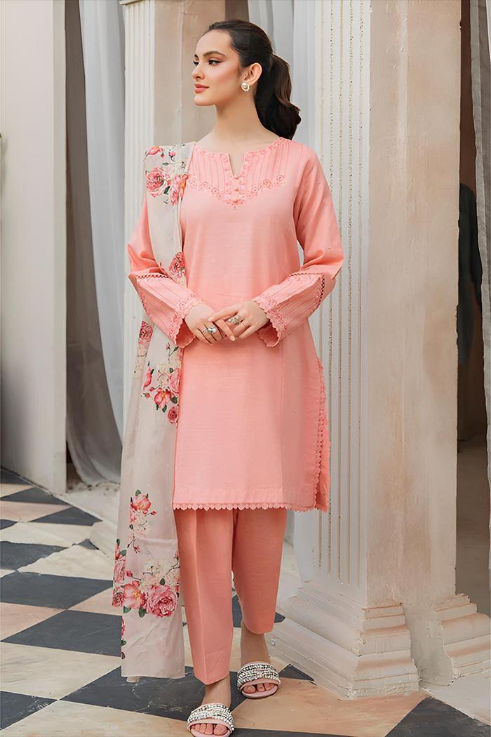 Women Unstiched 3pc Suit