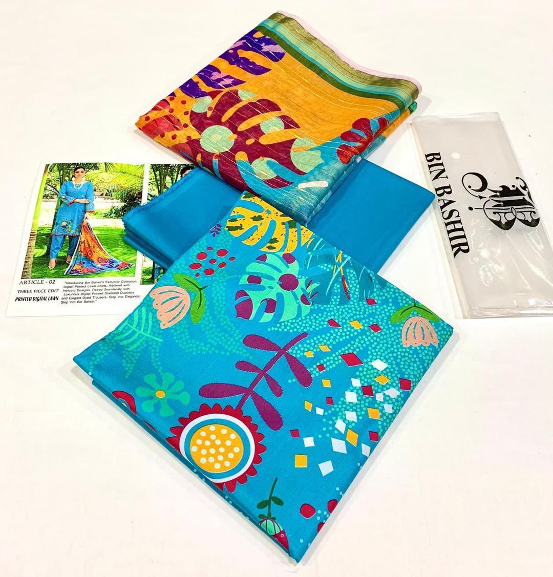 Lawn 3pc Digital Printed Suit
