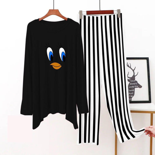 2 Pcs Women Stiched Nightwear