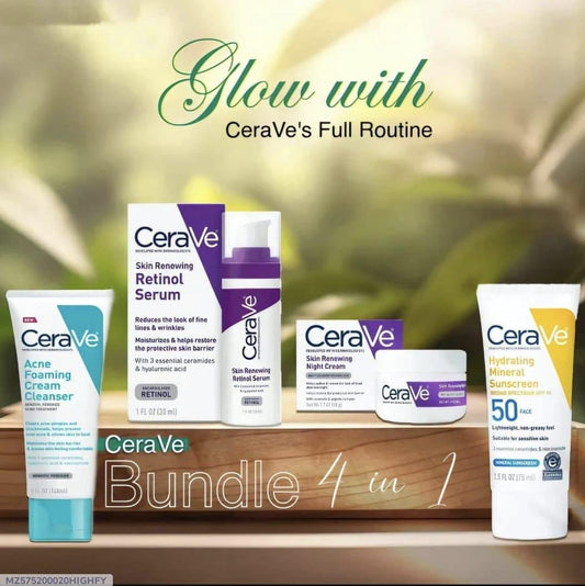 Cerava 4 in 1 skincare bundle