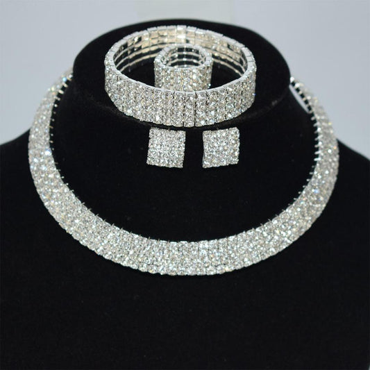 Europe and the United States cross-border diamond necklace earrings ring bracelet