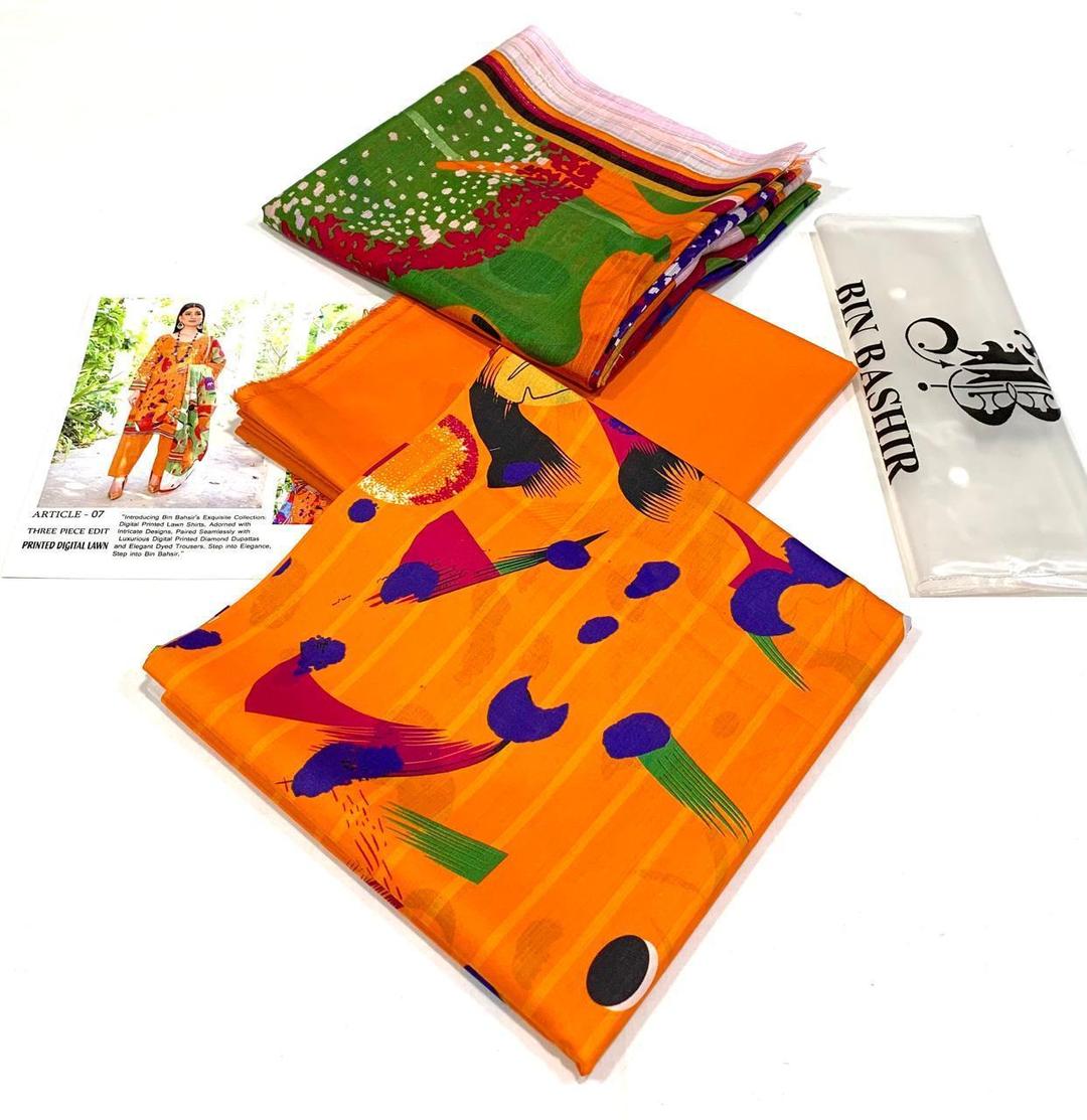 Lawn 3pc Digital Printed Suit